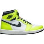 Reduzierte Gelbe Nike Air Jordan 1 High Top Sneaker & Sneaker Boots aus Leder für Herren Größe 44 
