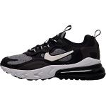 Nike Air Max 270 React GS Running Trainers BQ0103 Sneakers Schuhe (UK 6 US 6.5Y EU 39, Black vast Grey White 003)