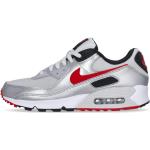 Nike, Air Max 90 Photon Dust/University Red Sneakers Multicolor, Herren, Größe: 45 1/2 EU