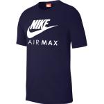 Reduzierte Dunkelblaue Nike Air Max T-Shirts aus Baumwolle für Herren Größe M für den für den Sommer 