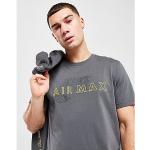 Graue Oversize Kurzärmelige Nike Air Max T-Shirts aus Baumwolle für Herren Größe XXL für den für den Sommer 