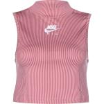 Pinke Streetwear Nike Stehkragen Tank-Tops Cropped für Damen Größe S für den für den Sommer 