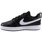 Schwarze Nike Court Borough Low Sneaker aus Leder für Kinder Größe 18,5 