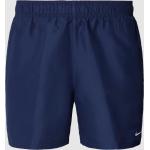 Marineblaue Unifarbene Nike Herrenbadehosen aus Polyester Größe L 