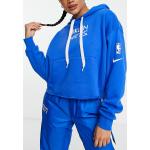 Reduzierte Blaue Nike Brooklyn Nets Damensweatshirts mit Basketball-Motiv mit Kapuze Größe M 