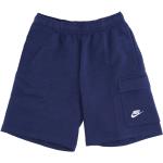 Marineblaue Casual Nike Cargo-Shorts mit Basketball-Motiv für Herren Größe S 