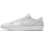 Weiße Nike Blazer Low Low Sneaker mit Schnürsenkel aus Veloursleder für Herren Größe 40 für den für den Sommer 