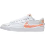 Orange Nike Blazer Low Low Sneaker aus Leder für Herren Größe 43 