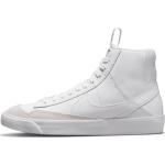 Reduzierte Weiße Nike Blazer Mid '77 Tanzschuhe aus Veloursleder für Damen Größe 36 