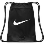 Schwarze Nike Turnbeutel & Sportbeutel mit Reißverschluss mit Außentaschen 