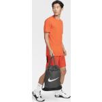 Graue Nike Turnbeutel & Sportbeutel mit Reißverschluss mit Außentaschen für Herren 