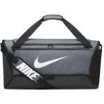 Graue Nike Herrensporttaschen mit Reißverschluss mit Außentaschen medium 