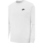 Weiße Langärmelige Nike Sweatshirts aus Baumwolle 