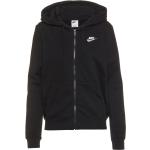 Schwarze Nike Zip Hoodies & Sweatjacken mit Reißverschluss aus Fleece mit Kapuze für Damen Größe M 