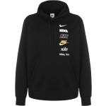 Schwarze Sportliche Nike Herrenhoodies & Herrenkapuzenpullover aus Fleece mit Kapuze Größe M 