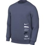 Blaue Nike Herrensweatshirts aus Baumwolle Größe L 