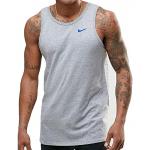 Graue Nike Herrenmuskelshirts & Herrenachselshirts aus Baumwolle Größe XL für den für den Sommer 