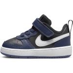 Reduzierte Blaue Nike Court Borough Low Sneaker aus Leder für Herren Größe 17 