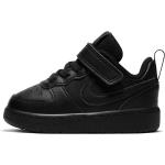 Schwarze Nike Court Borough Low Sneaker mit Basketball-Motiv aus Leder für Herren Größe 21 