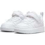 Reduzierte Weiße Nike Court Borough Low Sneaker für Kinder Größe 17 