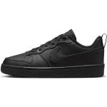 Schwarze Nike Court Borough Low Sneaker für Kinder Größe 38,5 