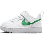 Grüne Nike Court Borough Low Sneaker mit Klettverschluss für Kinder Größe 26 