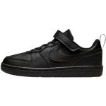 Schwarze Nike Court Borough Low Sneaker mit Schnürsenkel leicht für Kinder Größe 33 