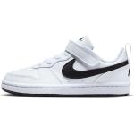 Schwarze Nike Court Borough Low Sneaker mit Schnürsenkel leicht für Kinder Größe 31,5 