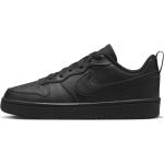 Schwarze Nike Court Borough Low Sneaker für Kinder Größe 35,5 