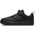 Schwarze Nike Court Borough Low Sneaker für Kinder Größe 27,5 