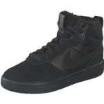Schwarze Nike Court Borough High Top Sneaker & Sneaker Boots aus Leder für Kinder Größe 40 
