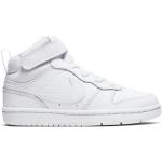 Weiße Nike Court Borough High Top Sneaker & Sneaker Boots aus Leder für Kinder Größe 28,5 
