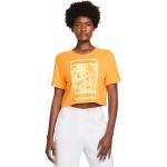 Nike Court Heritage Logo Cropped Slam Top L Orange