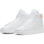 Reduzierte Weiße Elegante Nike Court Royale High Top Sneaker & Sneaker Boots aus Leder Leicht für Damen Größe 40,5 