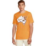 Orange Sportliche Nike T-Shirts aus Baumwolle für Herren Größe M 