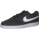 Schwarze Elegante Nike Court Vision Low Sneaker aus Leder für Herren Größe 47,5 