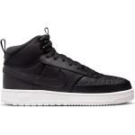 Schwarze Nike Court Vision High Top Sneaker & Sneaker Boots aus Leder für Herren Größe 46 für den für den Winter 