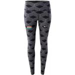 Nike CV0388-068 W NK Kenya Epic LUX TGHT Leggings Damen Iron Grey/(Reflective SILV) Größe L