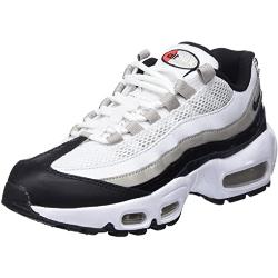 Nike Damen air max 95 Sneaker, White Black Lt Iron Ore University Red, 37.5 EU