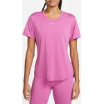 Nike Damen Dri-Fit One Standard Trainingsshirt Sportshirt pink M