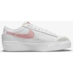 Nike Damen Freizeitschuhe W Blazer Low Platform White/pink Glaze-Summit White- 37 ½ (0195243644811)