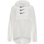 Weiße Wasserdichte Nike Regenjacken für Damen Größe S für den für den Herbst 