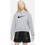 Schwarze Nike Swoosh Damenhoodies & Damenkapuzenpullover aus Fleece Größe L 