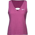 Fuchsiafarbene Nike T-Shirts für Damen Größe S 