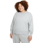 Reduzierte Graue Oversize Nike Essentials Damensweatshirts aus Baumwolle Größe XL 