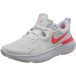 Nike Damen React Miler Straßen-Laufschuh, White/Pink Glow-Photon Dust, 40.5 EU