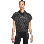 Reduzierte Schwarze Gestreifte Nike Dri-Fit T-Shirts aus Polyester für Damen Größe M 