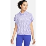 Reduzierte Weiße Gestreifte Nike Dri-Fit T-Shirts aus Polyester für Damen Größe M 