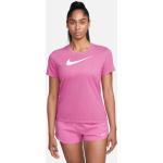 Reduzierte Fuchsiafarbene Nike Dri-Fit T-Shirts für Damen Größe S 