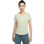 Reduzierte Olivgrüne Kurzärmelige Nike T-Shirts aus Polyester für Damen Größe S 